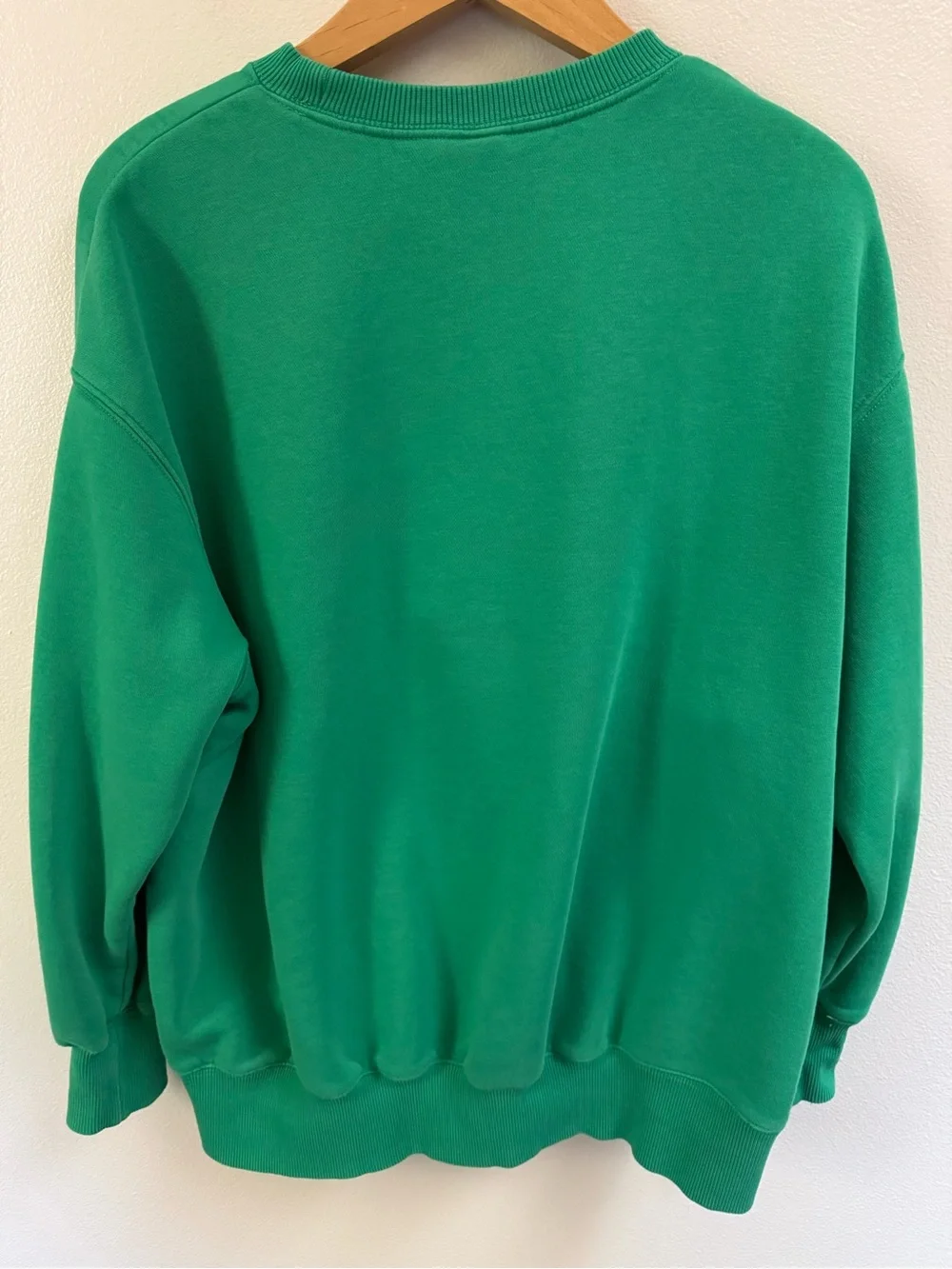 Nike Green Crewneck Sweatshirt with White Swoosh
